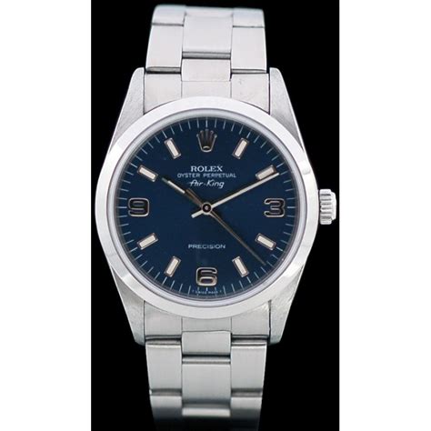 rolex air king fond bleu|Rolex Air-King catalog.